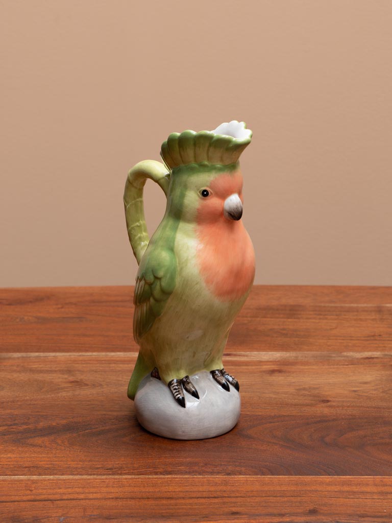 Ceramic parrot pitcher - 6