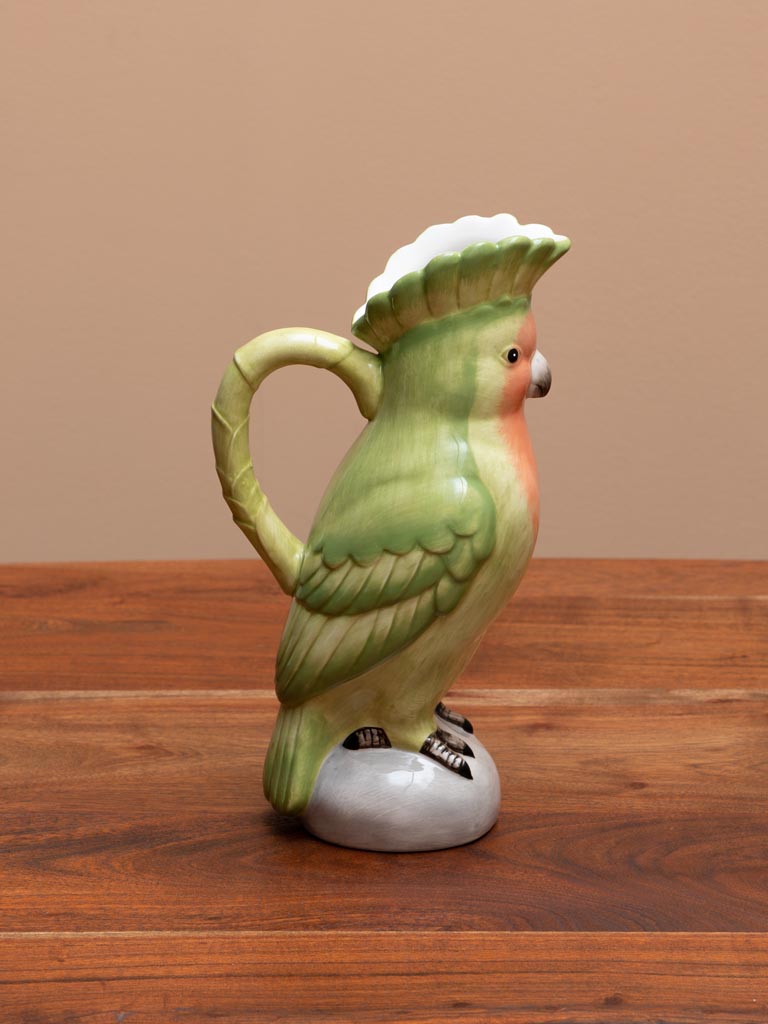 Ceramic parrot pitcher - 5