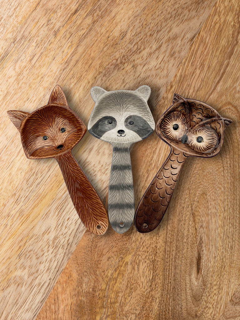 S/3 spoons forest animals - 1