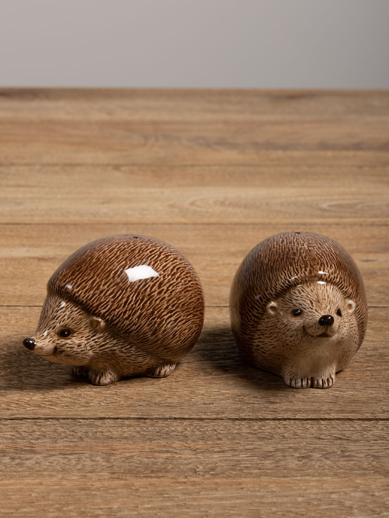 S/2 salt & pepper hedgehog - 1