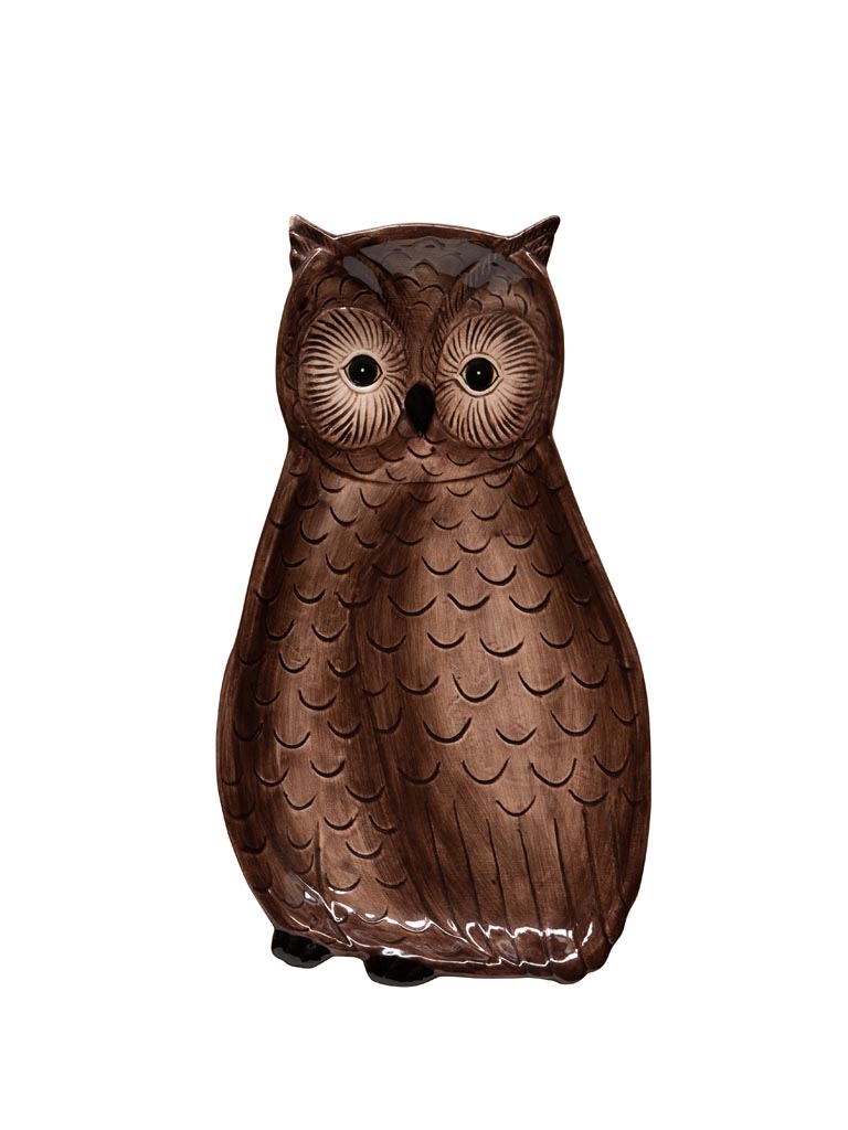 Small owl dish in ceramic - 2