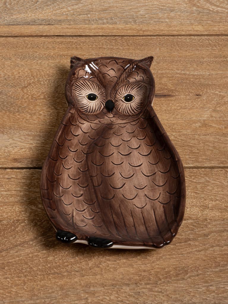 Small owl dish in ceramic - 3