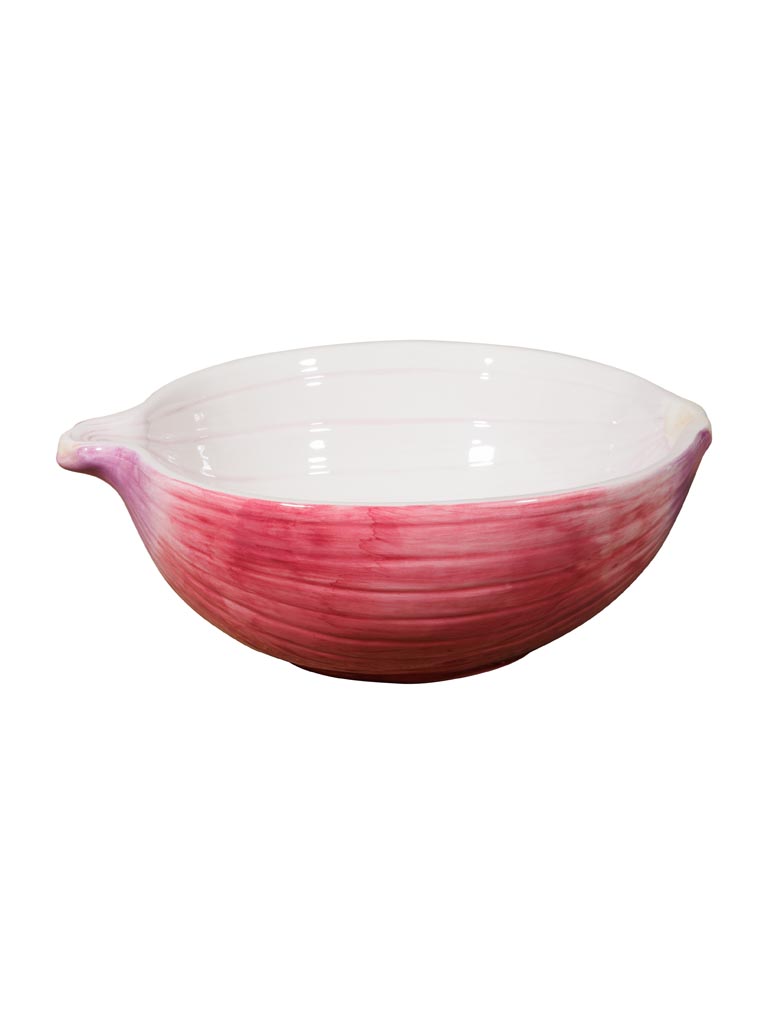 Onion bowl white and purple - 2