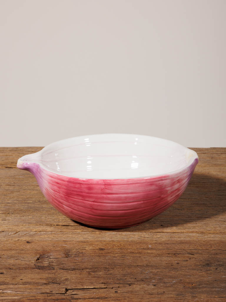Onion bowl white and purple - 1
