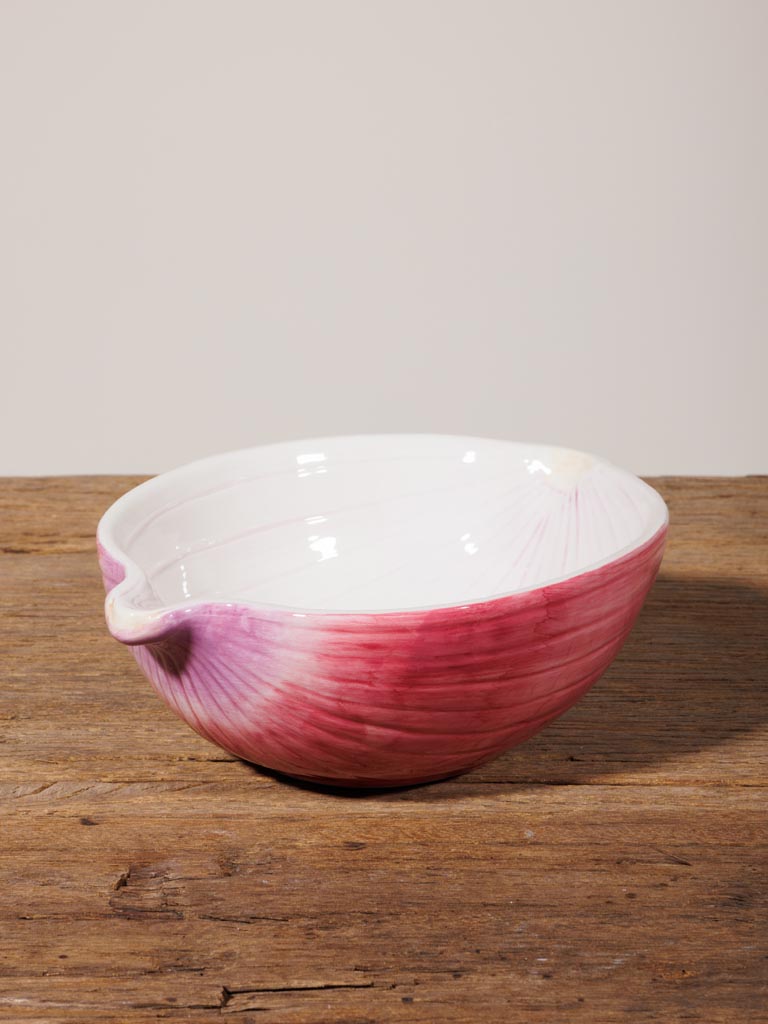 Onion bowl white and purple - 3