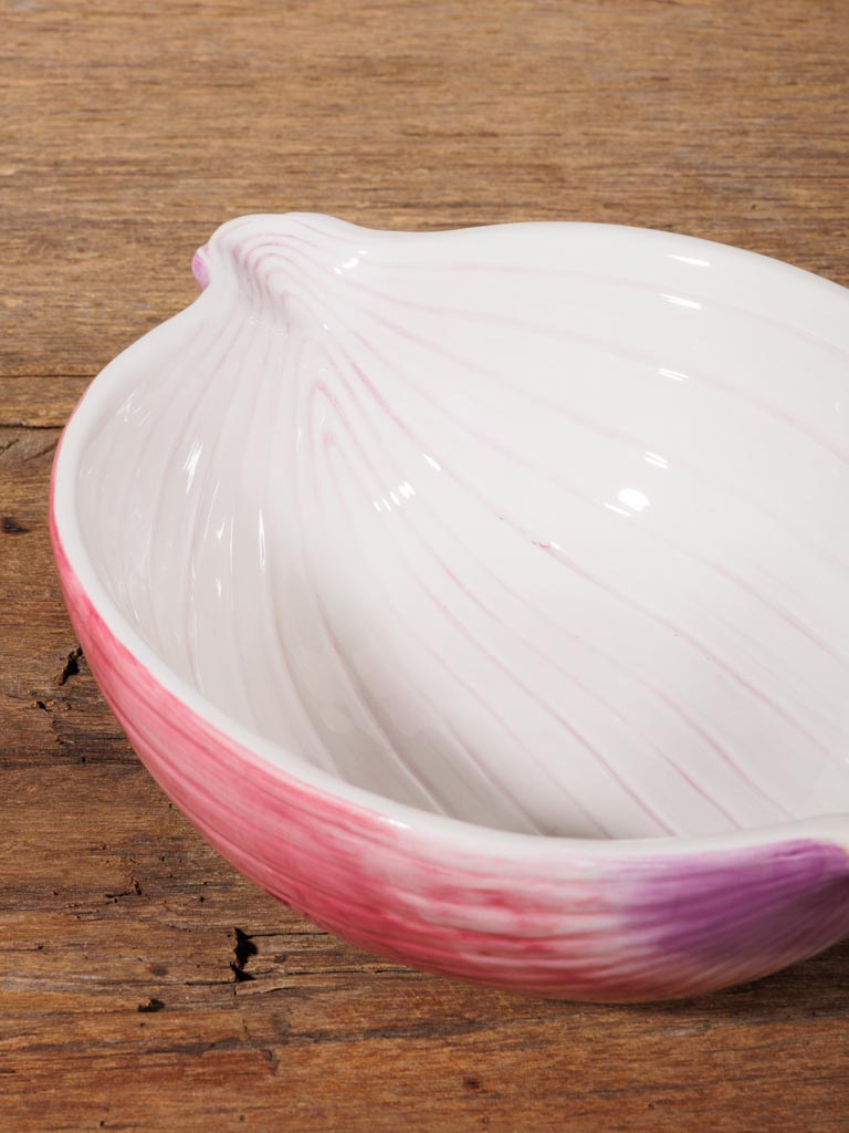 Onion bowl white and purple - 4