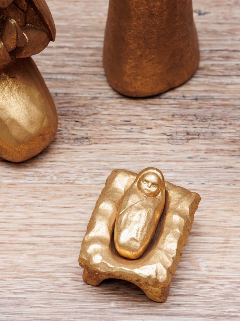 Golden nativity set (11 pieces) - 3