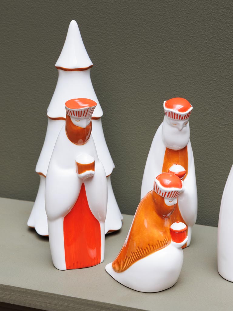 Crèche en céramique Seventies (8 pièces) - 3