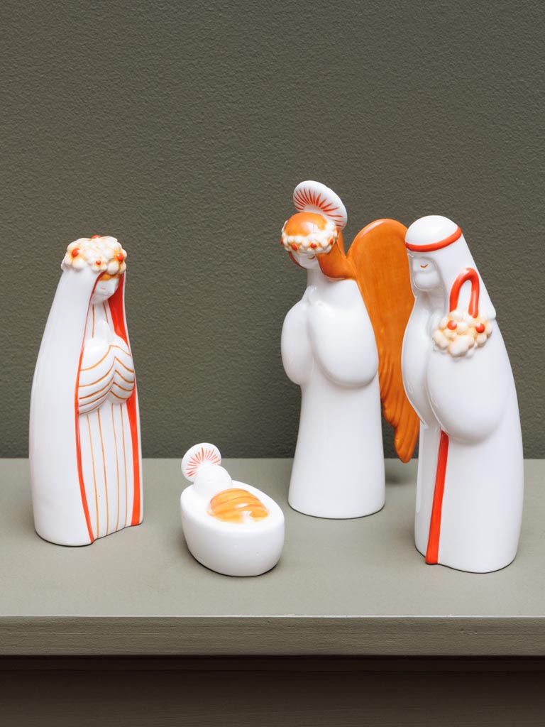 Crèche en céramique Seventies (8 pièces) - 5