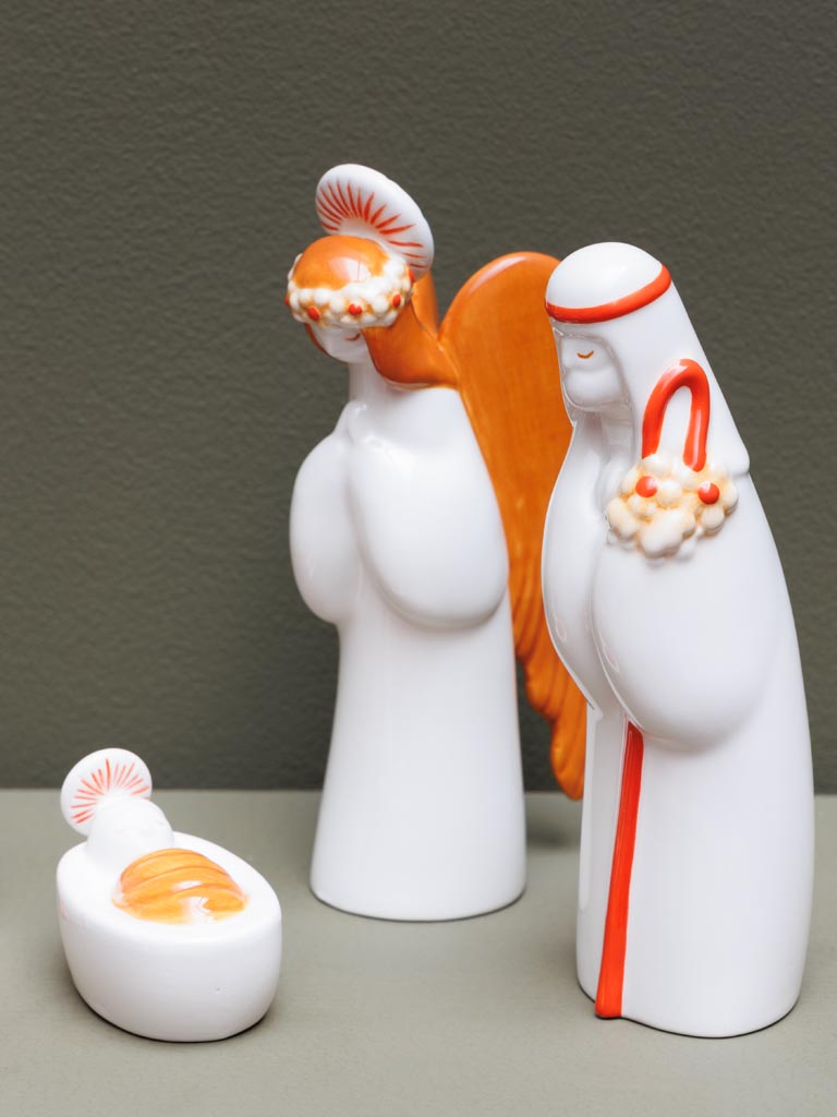 Crèche en céramique Seventies (8 pièces) - 4