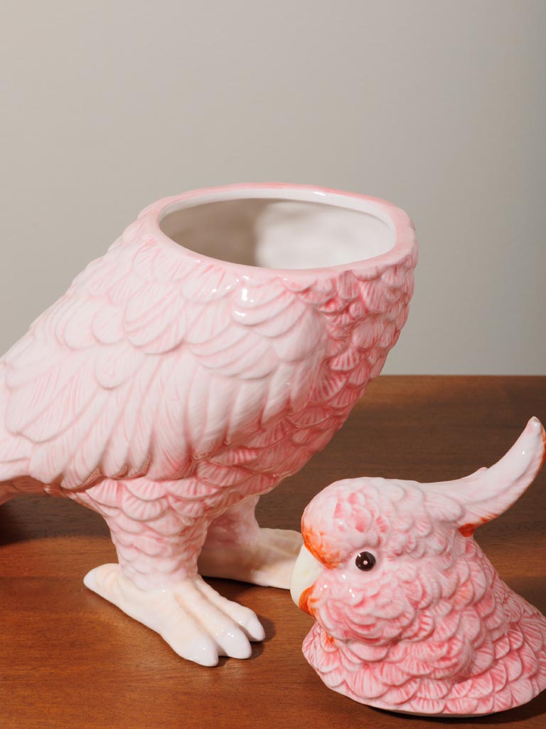 Ceramic peach parrot box - 4