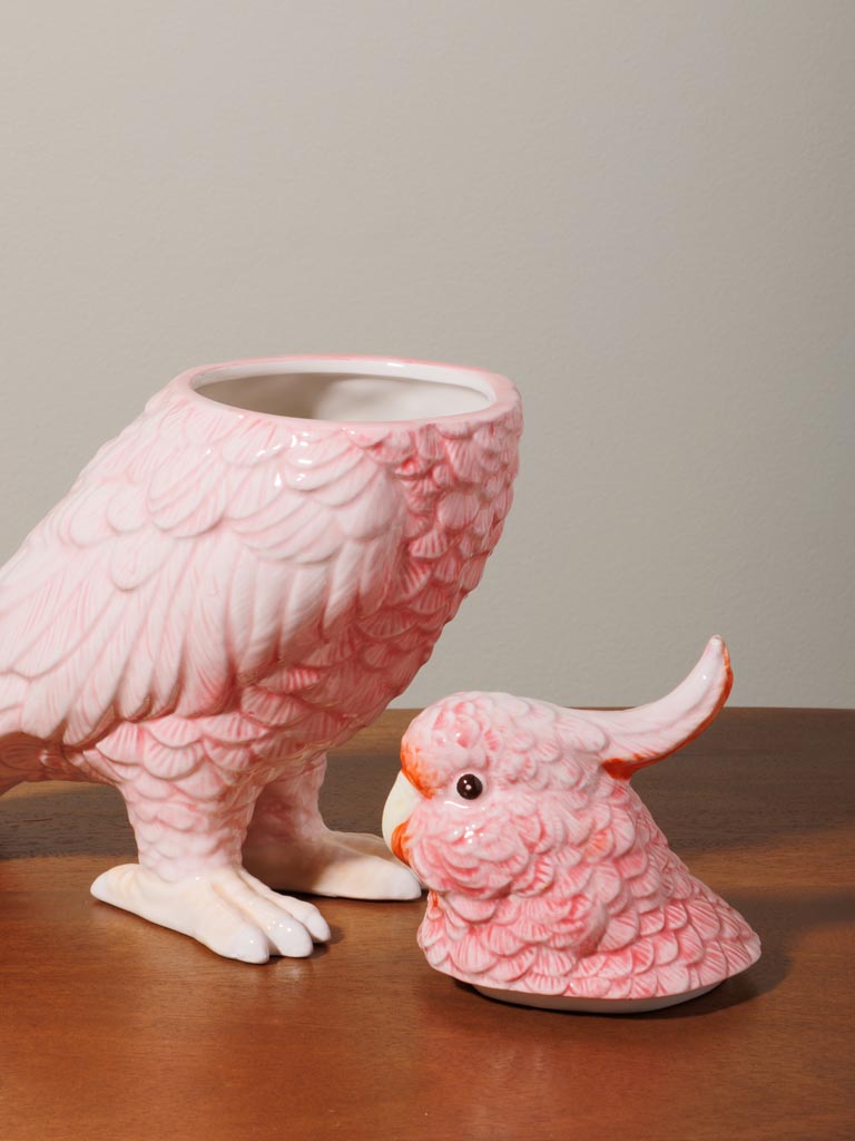 Ceramic peach parrot box - 6
