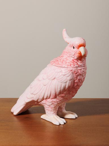Ceramic peach parrot box