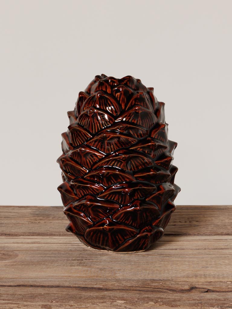 Stoneware pinecone vase - 1