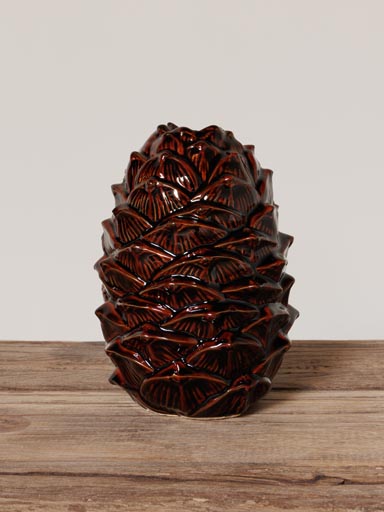 Stoneware pinecone vase