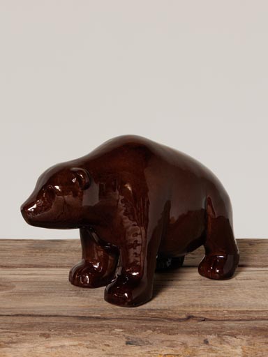 Stoneware brown bear