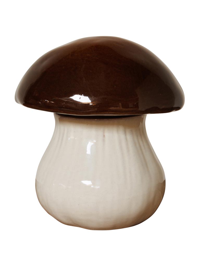 Airtight stoneware mushroom box - 2
