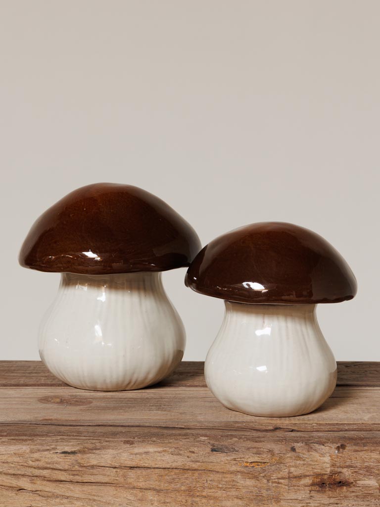 Airtight stoneware mushroom box - 4