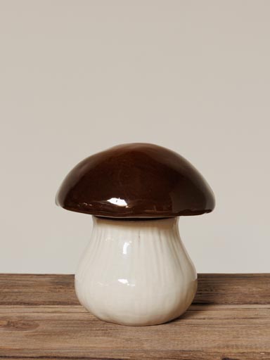 Airtight stoneware mushroom box