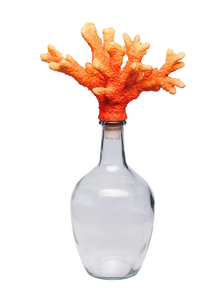 Bottle with orange coral - 2