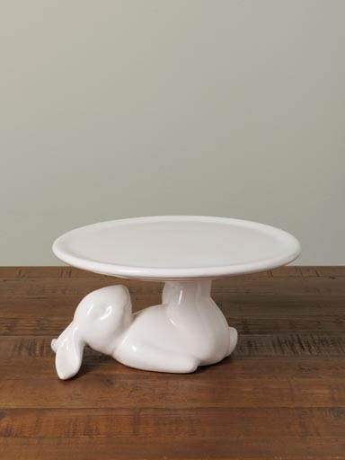 Cake stand lying rabbit