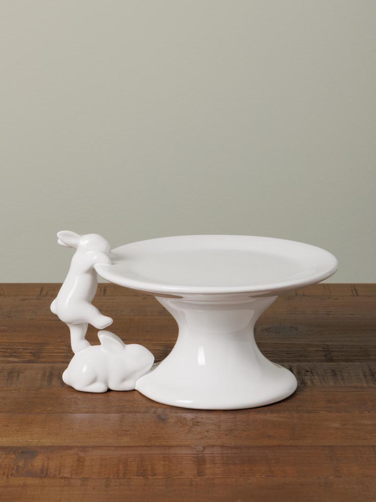 Cake stand climbing rabbits - 1