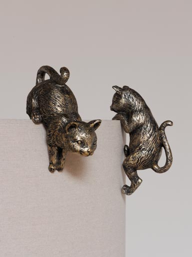 S/2 large hanging cat deco