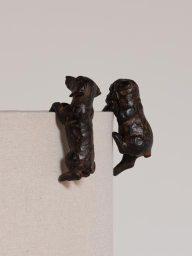 S/2 hanging dogs deco