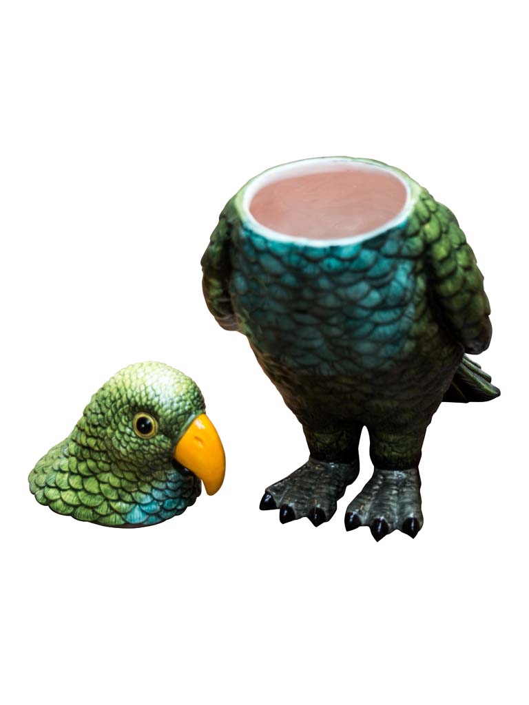 Ceramic parrot box - 2