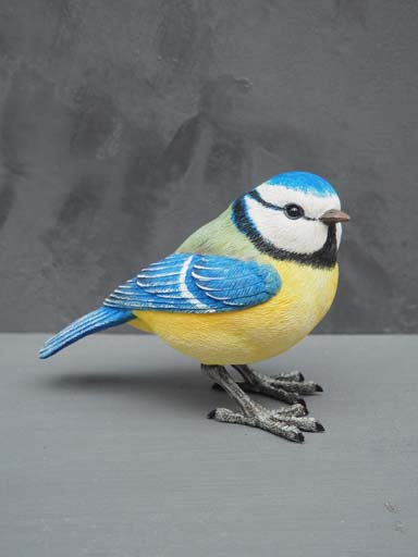 Blue tit in resin