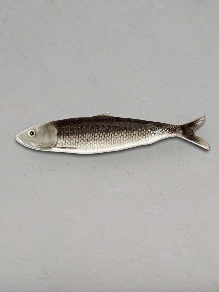 Grey sardine shape dish - 1