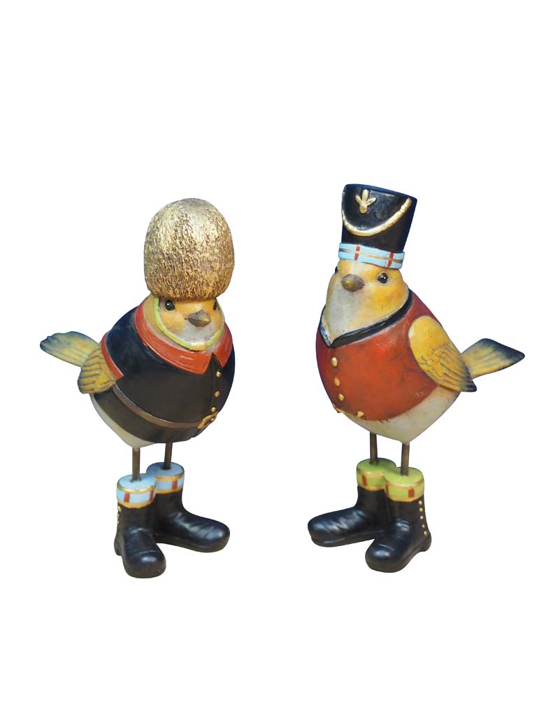 S/2 robin birds with hats - 2