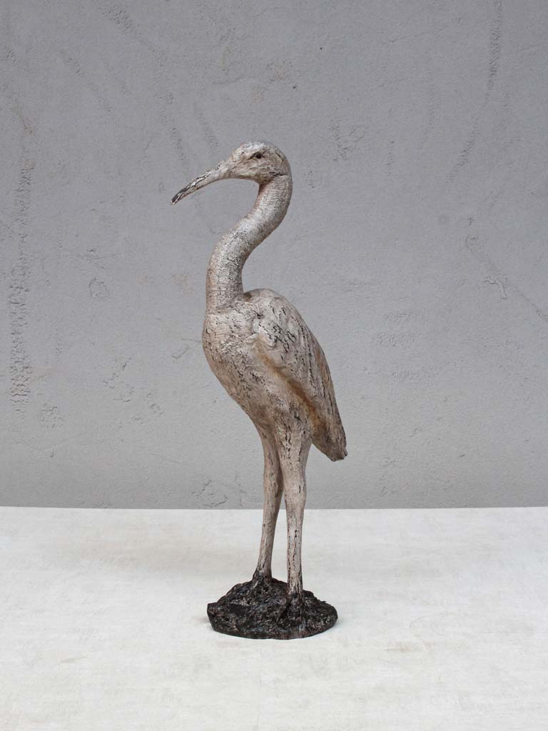 Heron on base in resin - 1