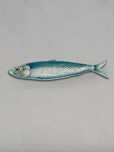 Bleu sardine shape dish