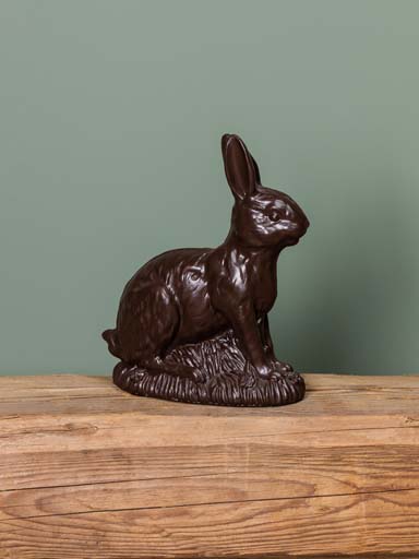 Black chocolate rabbit