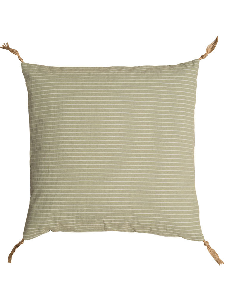 Light green cushion with jute (Paralume incluso) - 2