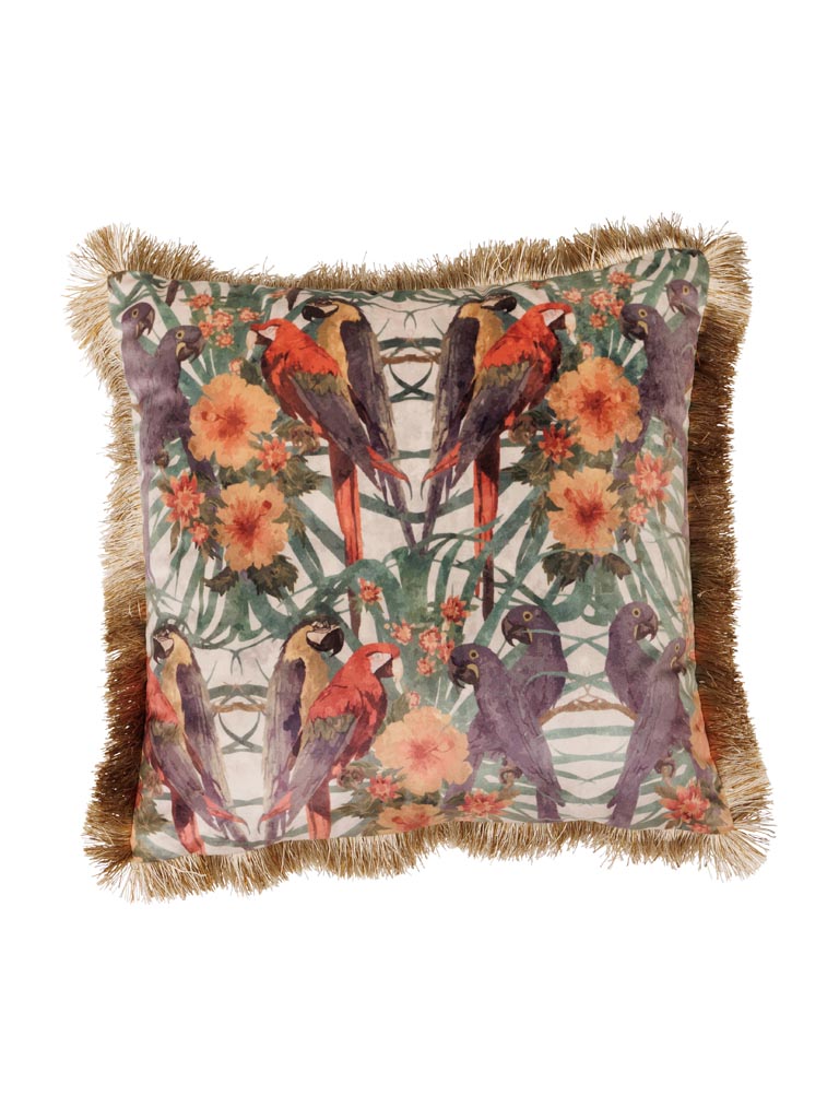 Cushion small fringes birds of paradise - 2