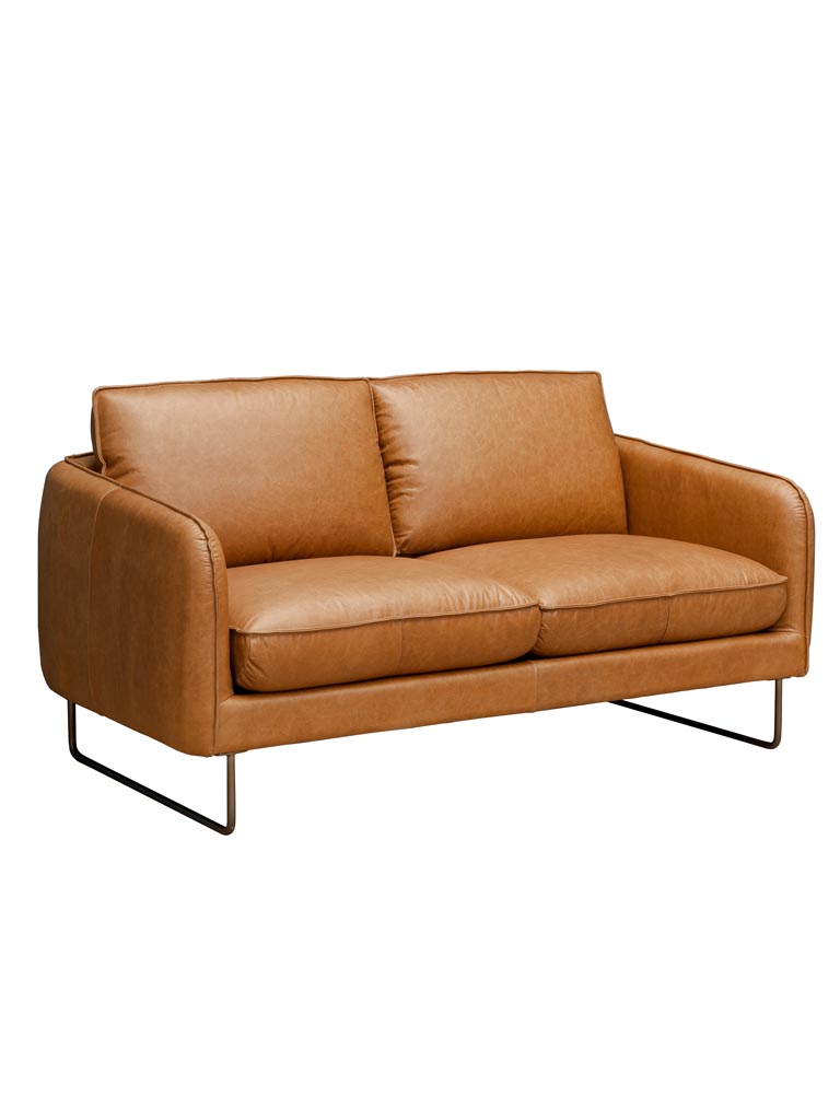 Leather sofa square feet Freeman - 3