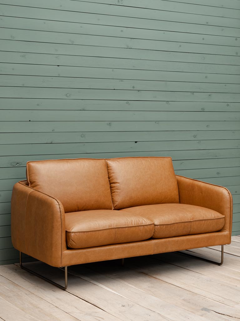 Leather sofa square feet Freeman - 4