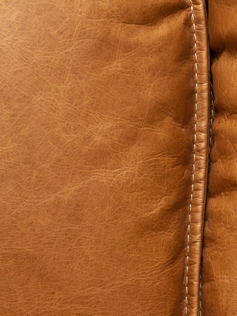 Leather sofa square feet Freeman - 5