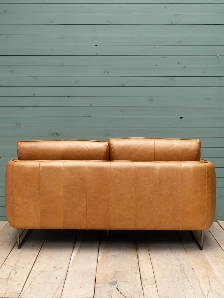 Leather sofa square feet Freeman - 2