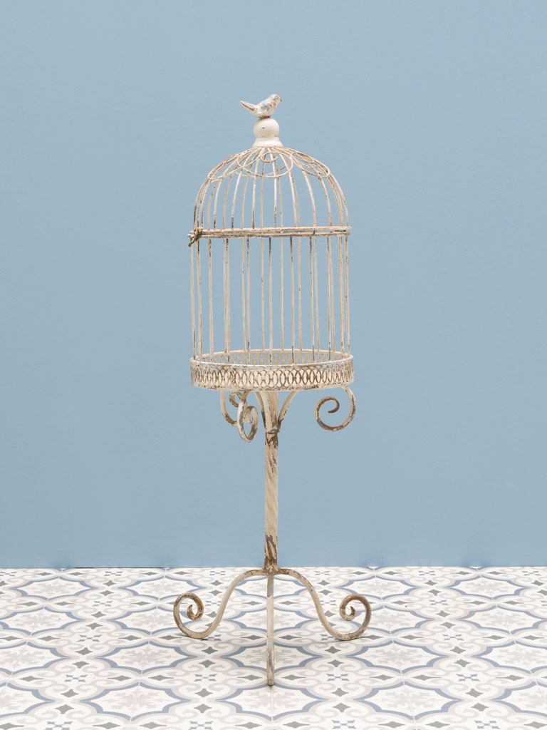 Decorative birdcage on stand - 1
