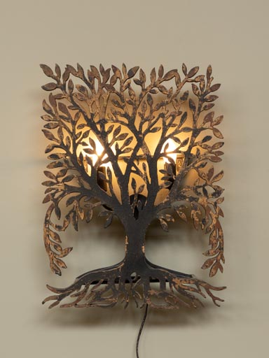 Wall sconce tree of life
