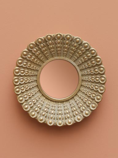 Mirror antique gold