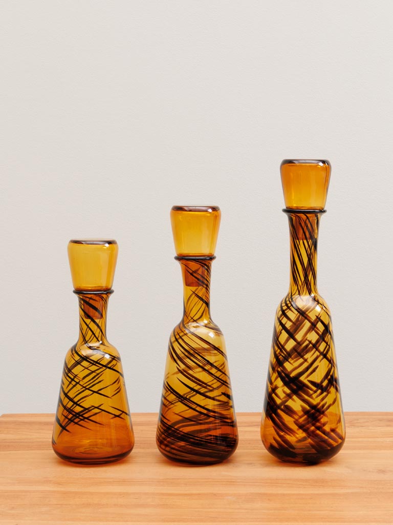 S/3 Bouteilles en verre Ambrosia - 3
