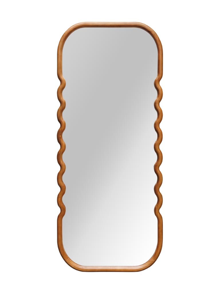 Large wooden waves mirror Swingy - 2