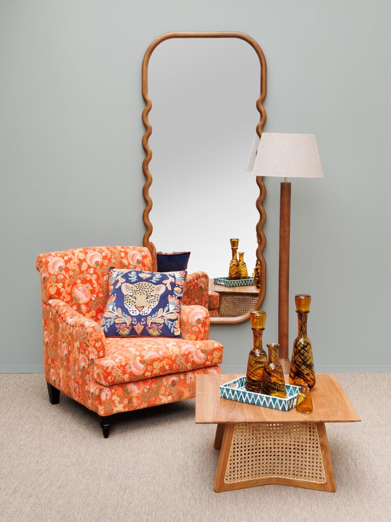 Large wooden waves mirror Swingy - 3