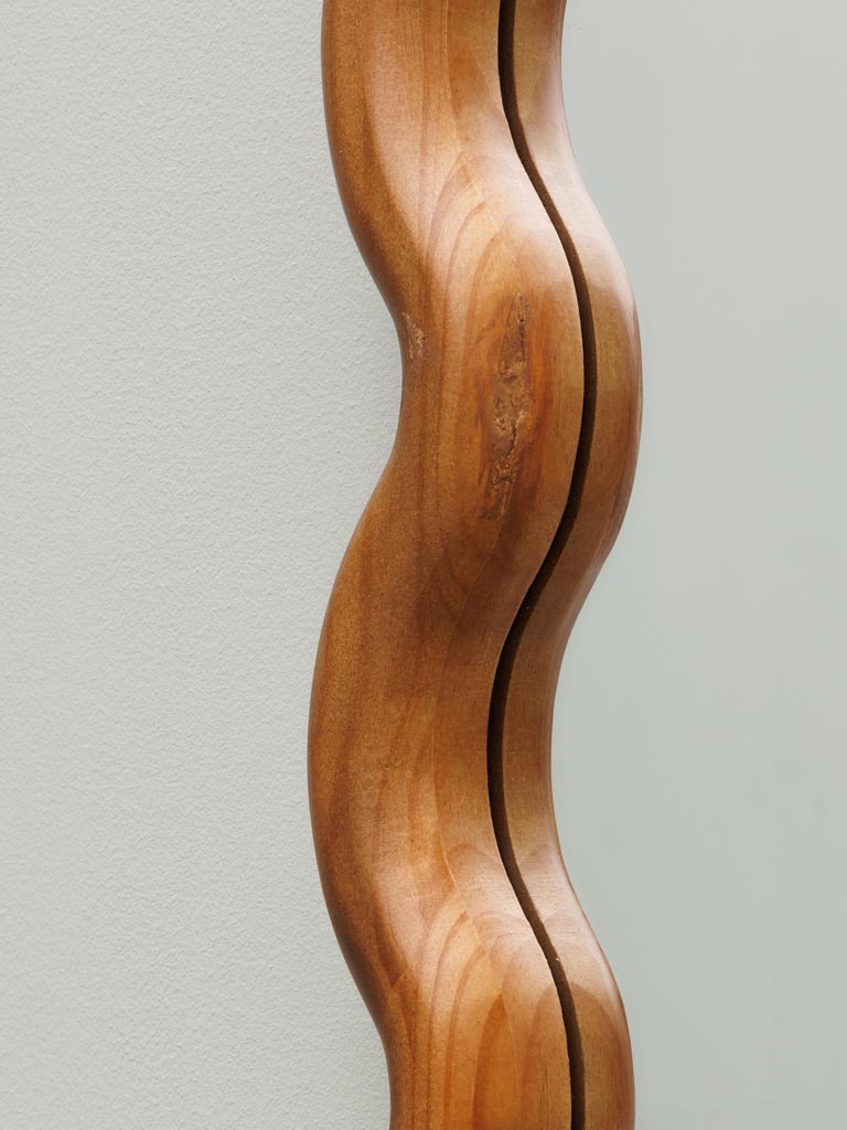 Large wooden waves mirror Swingy - 5