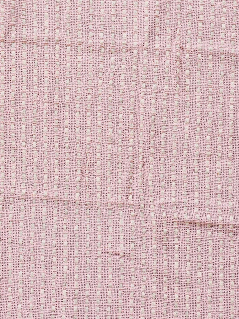 Pink & white throw Polly - 3