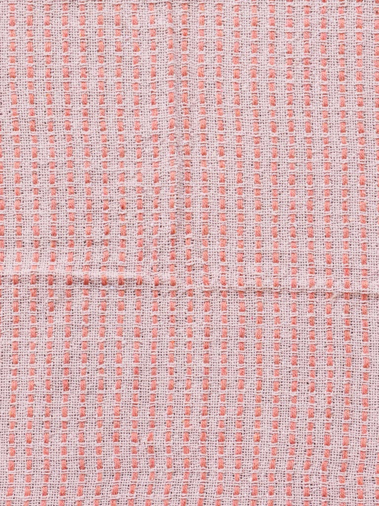 Pink & salmon throw Poty - 3